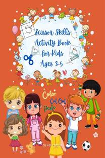 Scissor Skills Activity Book for Kids Ages 3-5