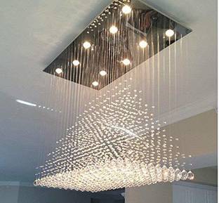 K9CrystaLight crystal glass for living room modern p1 Chandelier Ceiling Lamp