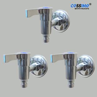 BATHONIX Stainless Steel Fusion Washing Nozzle Taps Faucet (Pack of 3) Bib Tap Faucet