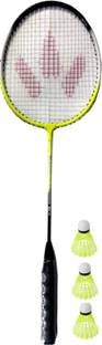 Monika Sports 2000 Aluminum Body Light Weight Badminton Racket with 3 Nylon Shuttle Badminton Kit