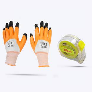 Hillgrove HGCM200M1 5 Meter Steel Blade with Hand Gloves and Auto-Lock Function Measurement Tape