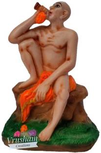 Vrusham Creations Gajanan Maharaj statue Decorative Showpiece  -  10 cm