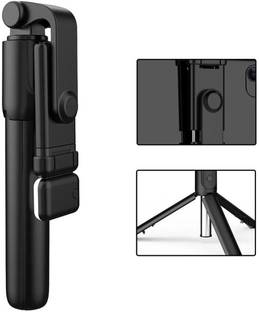 Wanzhow Portable Bluetooth Extendable Selfie Stick with Tripod | Wireless Remote Button Monopod, Tripod, Tripod Kit