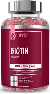 Nutriol Biotin Gummies for Hair Growth | Skin Glow & Longer Nails (SD4)Ultra