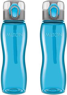 MILTON Rock Unbreakable Tritan Plastic Water Bottle Set of 2, 750 ml Each, Blue 750 ml Bottle