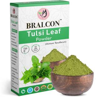 BRALCON Organic Tulsi Leaf Powder-100g | 100% Natural Tulsi/Basil Leaves Powder For Face