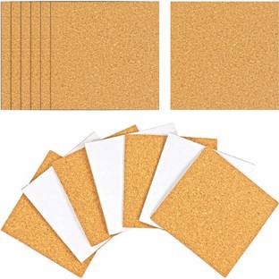 POLARIS FOX A4 Size Cork Sheet |2 mm Thickness sheet| self-adhesive sheets | Pack of 8 | Felt Sheet