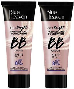 BLUE HEAVEN Fairness& Foundation BB Cream-30 Gm Honey Medium Pack Of-2 Foundation