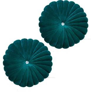 Shri Ganesh Handloom Polyester Fibre Cushion Pack of 2 Solid