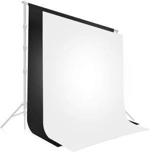 Stookin 6FTX9FT Backdrop Lekera Photo Light Studio Background Black & White (Pack Of 2) Reflector