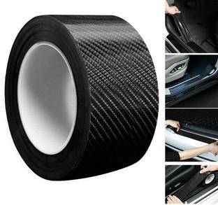 PRTEK Carbon Fiber Car Sticker Anto Door Trunk Protective Strip Auto Door Threshold Door Sill Plate