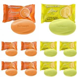 Modicare SOFWASH SOAP (LIME+ORANGE) PACK OF 10 (100GX10)
