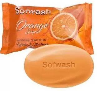 sofwash ORANGE SOAP (pack of 6 X 100gm)