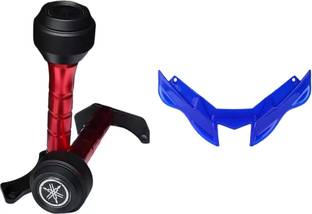 acube mart CNC Frame Slider for Yamaha R15 V4/M (BS6)- RED/black+winiglet blue Bike Crash Guard