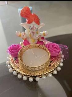 Aashirwad Creations Gold Plated 1 - Cup Candle Holder