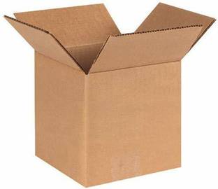 MM WILL CARE Corrugated Paper Corrugated Square Box Packaging Material, 4.25 * 4.25 * 5 Packaging Box