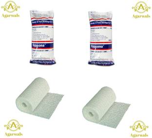 Agarwals Gypsona Plaster Of Paris Bandage 4" 10Cm*2.7Mt(Pack Of 2) Crepe Bandage