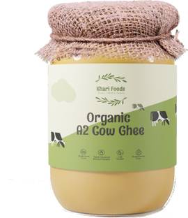 Khari Foods Pure A2 Desi Cow Ghee, Bilona Hand Churned Healthy Ghee Ghee Glass Bottle
