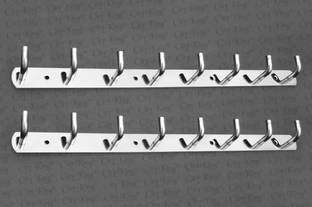 City King LUXURY LOOK HEAVY DUTY 8 Pin Hook Steel All Type Cloths Dress Hanger for Hanging Steel Dress Pack of 2 Hangers For  Dress