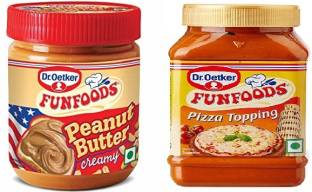 FUNFOODS by Dr. Oetker PEANUT BUTTER CREAMY + PIZZA TOPING SAUCE 400 g