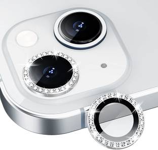Mobilive Back Camera Lens Ring Guard Protector for Apple iPhone 13 Alloy Lens Ring with Glass Protection (Does Not Effect Flash)