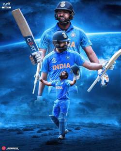 Rohit Sharma Multicolour Photo Paper Print Poster Photographic Paper