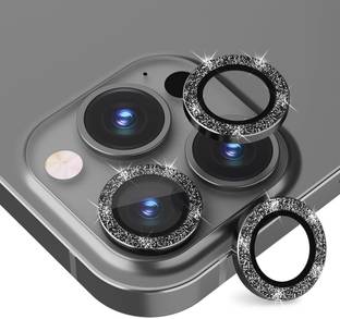 Casesily Camera Lens Protector for Apple iPhone 11 Pro Max Sparkling Glitter Metal Ring Protector
