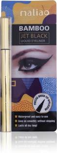 maliao waterproof long lasting eyeliner Bamboo Jet Black Eye Liner for girls and women 8 ml