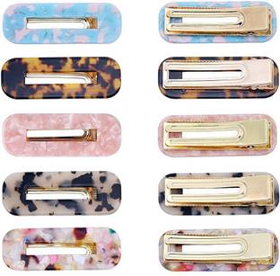 Rubela Acrylic Alligator Hair Clips Resin Leopard Print Hair Barrettes Hair Clip