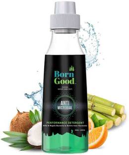 Born Good Plant Based Anti Microbial Liquid Laundry Detergent, (450ml) Front load, Top load & Hand-wash friendly Fresh Liquid Detergent