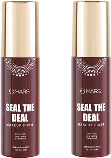 MARS Long Lasting Budge Proof Oil Free Makeup fixer Seal The Deal Pack Of 2 Primer  - 120 ml