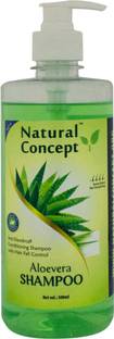 NATURAL CONCEPT Aloevera Shampoo for Men & Women 500ml (paraben free,Vegan )