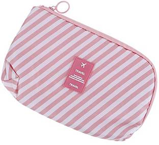 HOUSE OF QUIRK Multi-Function Portable Digital Product Storage Bag- Pink-21X14X3CM