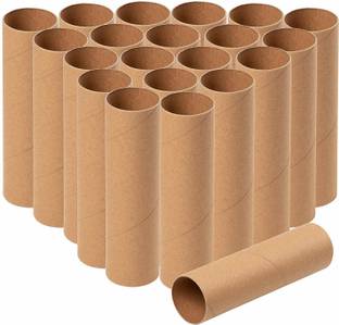 MM WILL CARE Cardboard Tubes - Paper , Art DIY Craft, Brown, Pack of 10 pcs, 3 x 3 x 8 inches