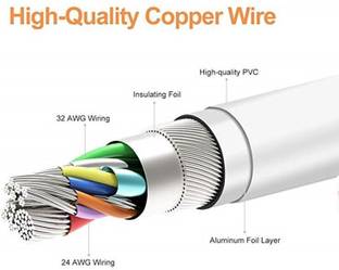 SOCO USB Type C Cable 2 A 1 m 50W/5A FAST CHARGING CABLE TYPE C SUPPORT / VOOC / DART / DASH / FLASH / TURBO,