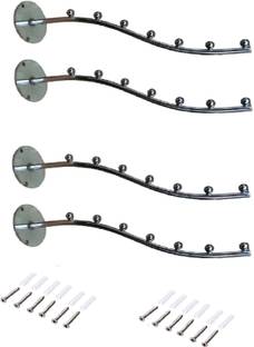 Q1 Beads 4 Pcs 7 Ball Display Hooks Wall Drope Hanger for Shop , Boutique , Supermarket, Door Hanger