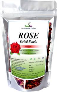 VY VedaYug Sun Dried Rose Petals, 100g Gulab Patti ( Petal )for decoration