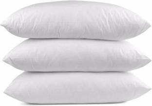 CRAZY WORLD Microfibre Solid Sleeping Pillow Pack of 3