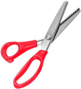 KYP Fashion Professional Dressmaking Fabric 8 Inch Zig Zag Scissor Ultra-Sharp Peaking for Sewing Kit