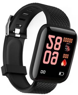 Ykarn Trades l386_ID116Plus Fitness Tracker, Calorie Track Bluetooth Smartwatch