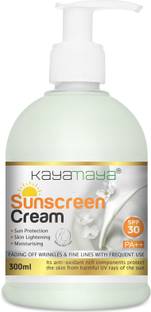 Kayamaya Sunscreen - SPF 50 PA++ Sunscreen Cream SPF30 PA++ for Complete Sun Protection