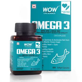 WOW Life Science Omega 3 1500 mg EPA +DHA Encriched