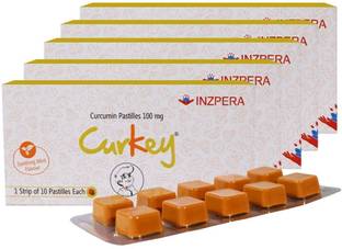 curkey Pastilles for Quick Relief from Sore Throat with Natural Curcumin Extract
