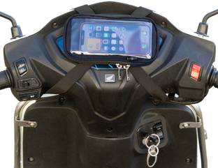 Yumin Mobile Holder Pouch Bag For Activa Jupiter All Scooter Scooty 7 Inches (Blue) Bike Mobile Holder