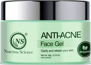Nuerma Science Anti Acne Face Gel For Clear Acne & Acne Spots Enriched with Tea Tree Oil & Neem