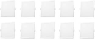 Syska 15W SQUARE WHITE 6500K LED CEILING PANEL PACK OF-10 Downlighter Ceiling Lamp