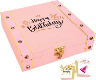 Chocoloony Happy Birthday Fancy Wooden Chocolate Gift Box for Everyone Caramels