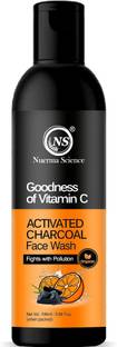 Nuerma Science Vitamin C Charcoal  for Lighten Skin Tone, Detoxifying Skin Tone Face Wash
