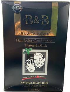 BEAUTE BLANC BB HAIR COLOR CONDITIONER NATURAL BLACK 1000 ML , NATURAL BLACK