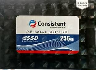 Consistent SSD 2.5 SATA 256 GB Desktop, Laptop, All in One PC's Black SATA III Internal Solid State Drive (SSD) (CTSSD256S6)